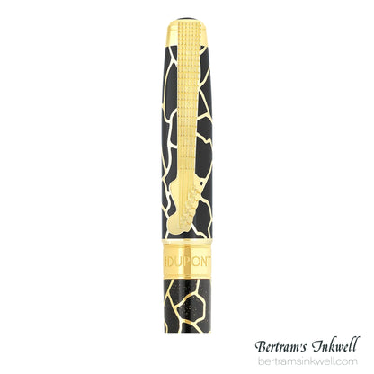 ST Dupont Line D Eternity Large Fender Black & Golden Fountain Pen