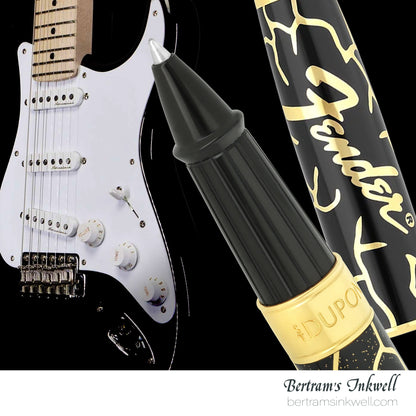 ST Dupont Line D Eternity Large Fender Black & Golden Rollerball