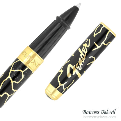 ST Dupont Line D Eternity Large Fender Black & Golden Rollerball