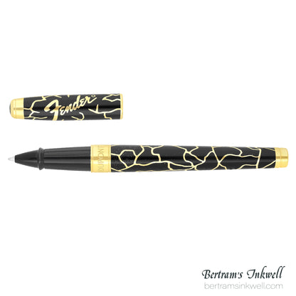 ST Dupont Line D Eternity Large Fender Black & Golden Rollerball