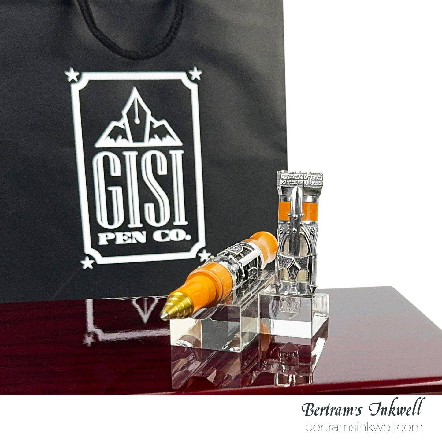 Gisi Pen Company Knights Templar Camelot Orange Limited Edition Rollerball Pen, 2005