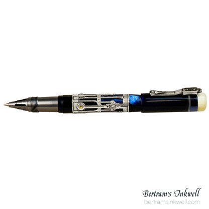 Gisi Pen Company Steampunk Titanium Blue Machine Limited Edition Rollerball, 2007