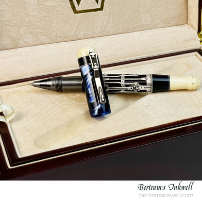Gisi Pen Company Steampunk Titanium Blue Machine Limited Edition Rollerball, 2007