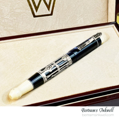 Gisi Pen Company Steampunk Titanium Blue Machine Limited Edition Rollerball, 2007