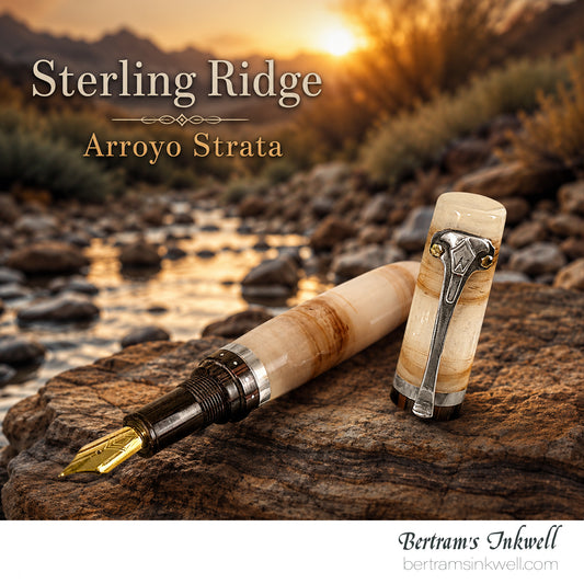 Gisi Pen Company Sterling Ridge Arroyo Strata Limited Edition Fountain Pen, 2000