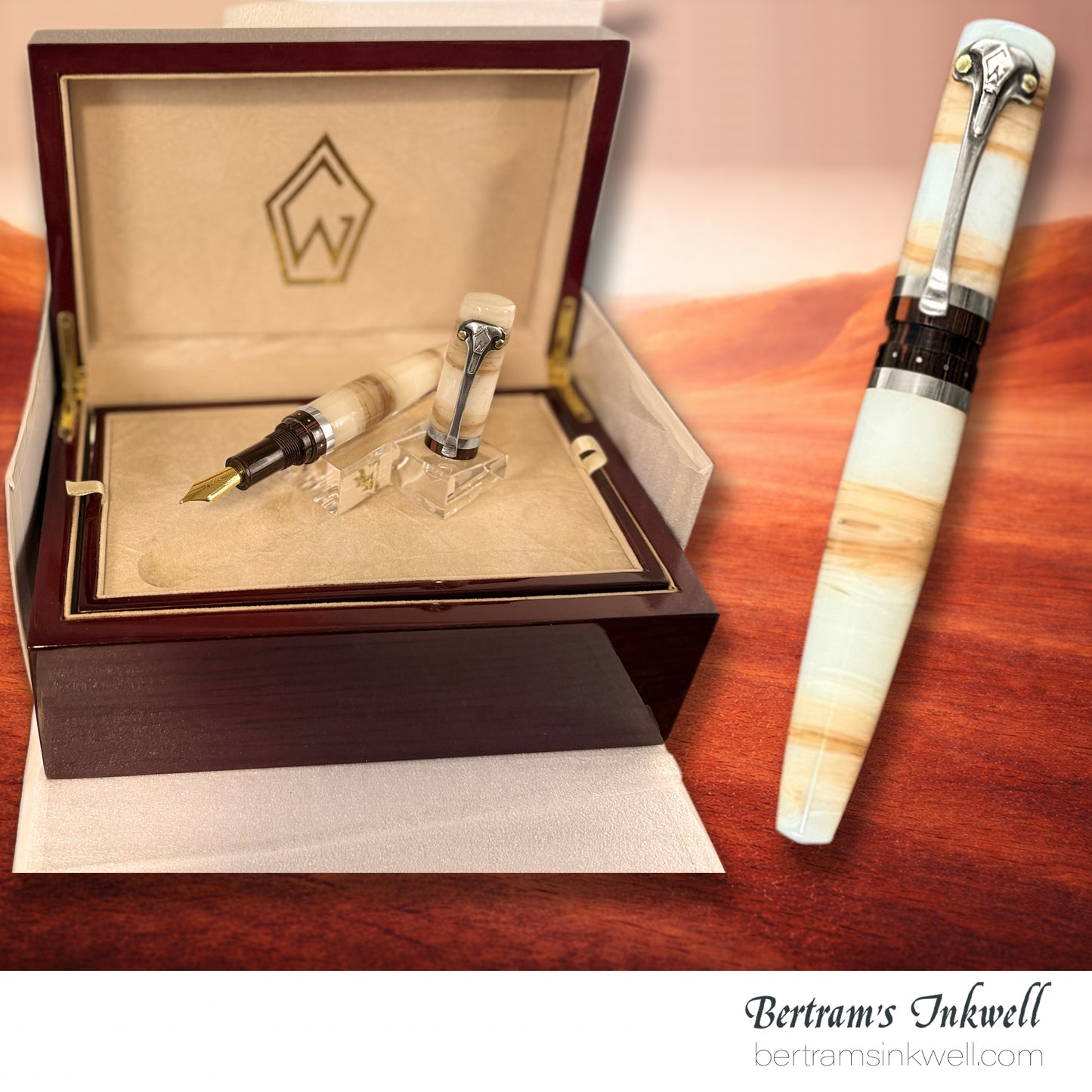 Gisi Pen Company Sterling Ridge Arroyo Strata Limited Edition Fountain Pen, 2000
