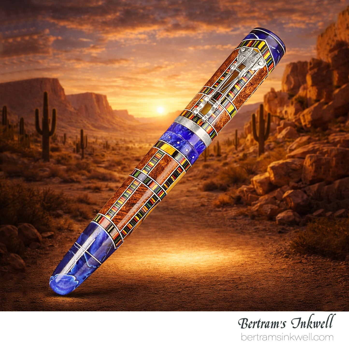 Gisi Pen Company Sonoran Deco Mosaic Inlay Limited Edition Rollerball Pen, 2000