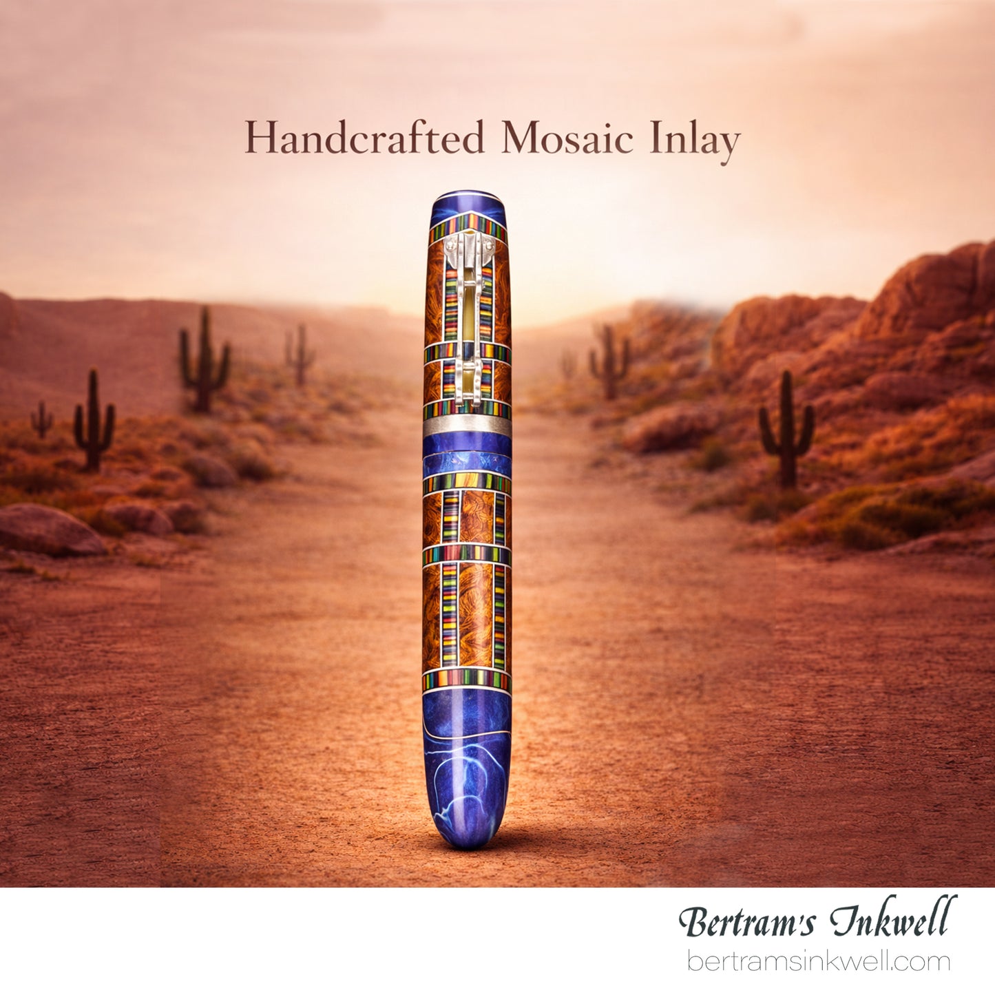 Gisi Pen Company Sonoran Deco Mosaic Inlay Limited Edition Rollerball Pen, 2000