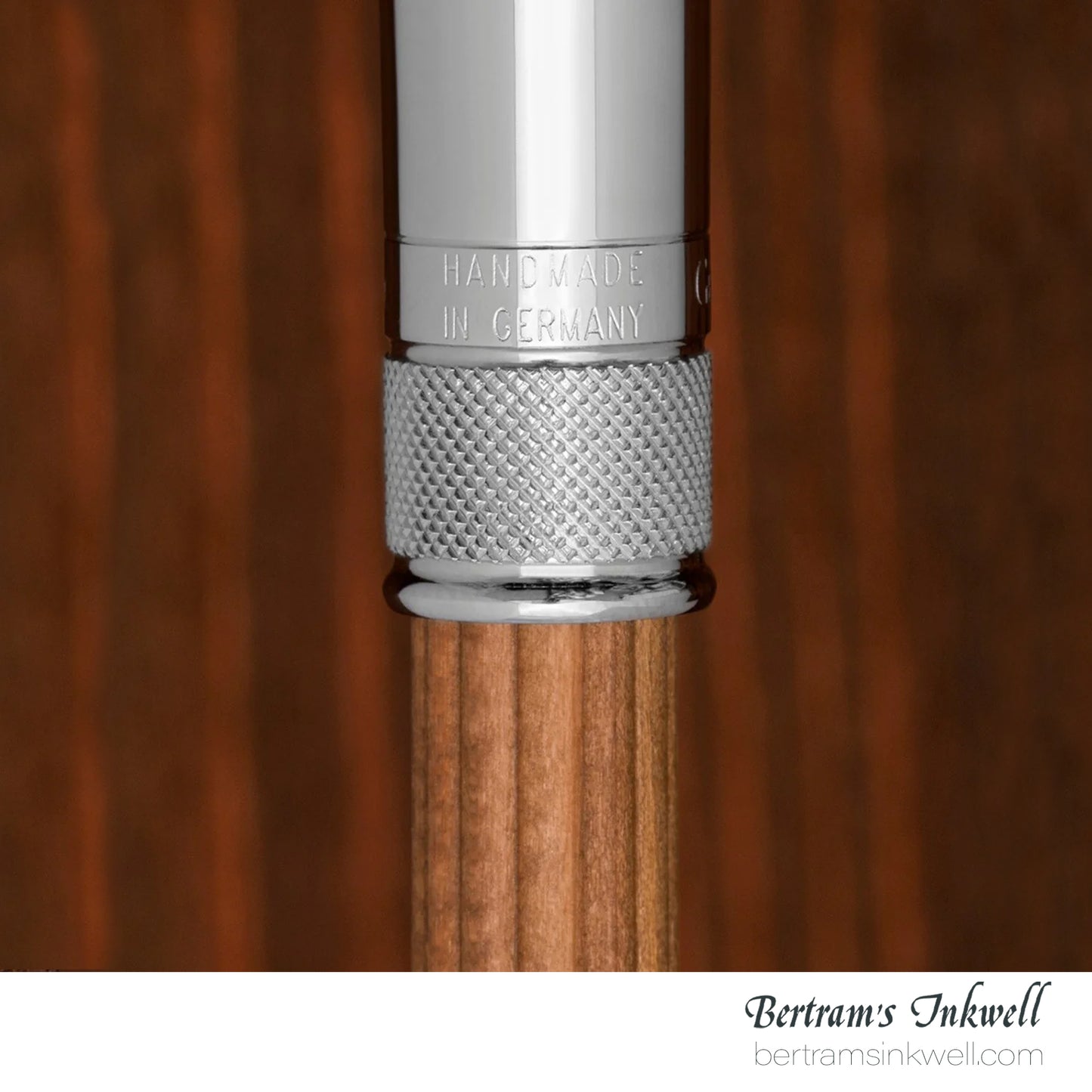 Graf Von Faber-Castell Platinum Plated Cap, Brown Perfect Pencil