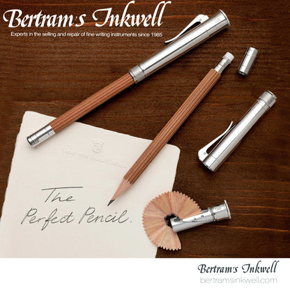 Graf Von Faber-Castell Platinum Plated Cap, Brown Perfect Pencil