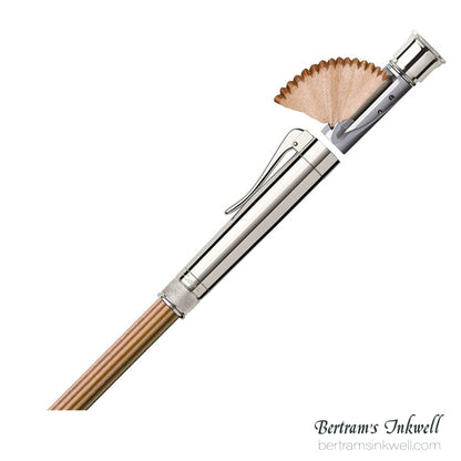 Graf Von Faber-Castell Platinum Plated Cap, Brown Perfect Pencil