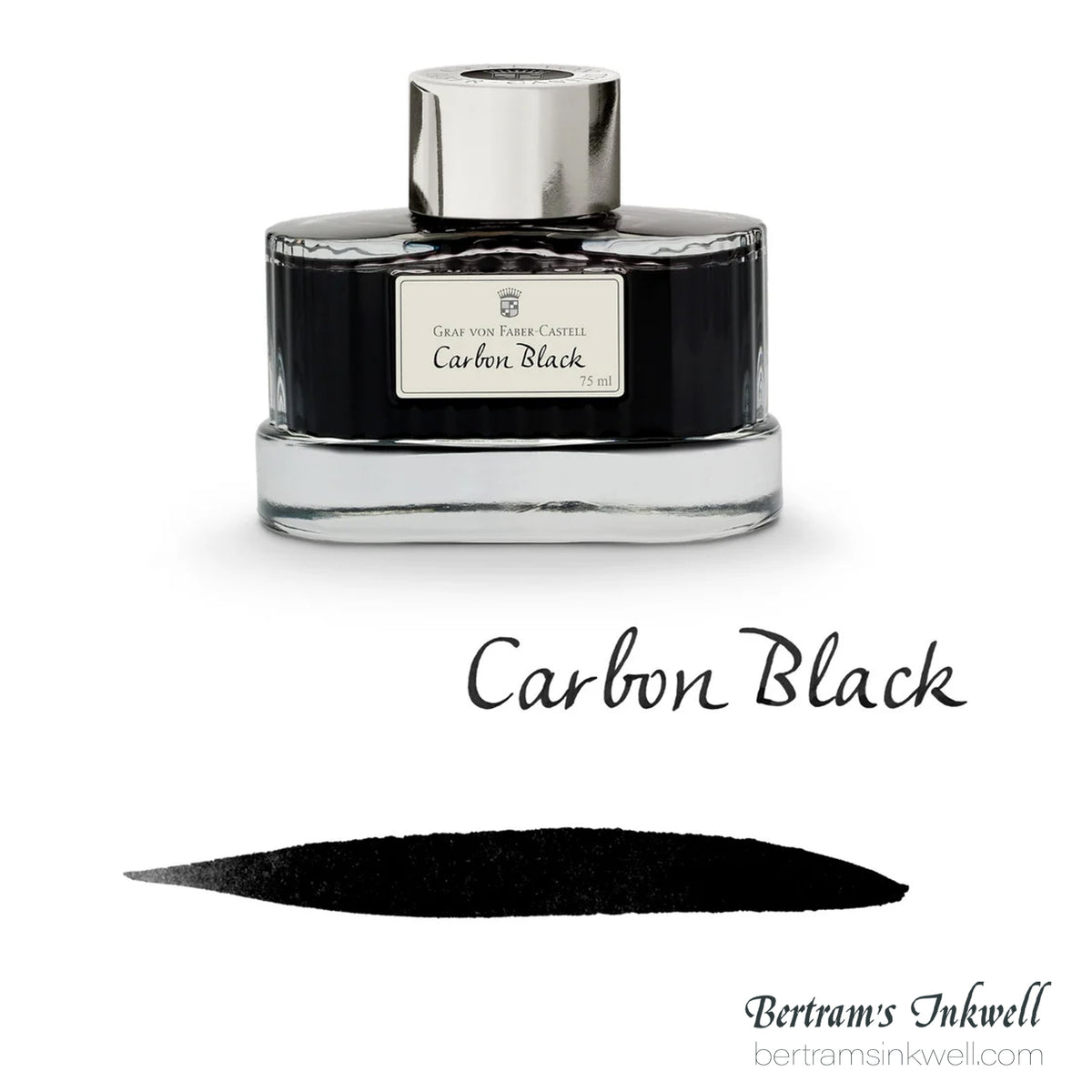 Graf von Faber-Castell Carbon Black Fountain Pen Ink Bottle 75ml
