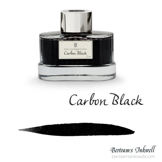 Graf von Faber-Castell Carbon Black Fountain Pen Ink Bottle 75ml