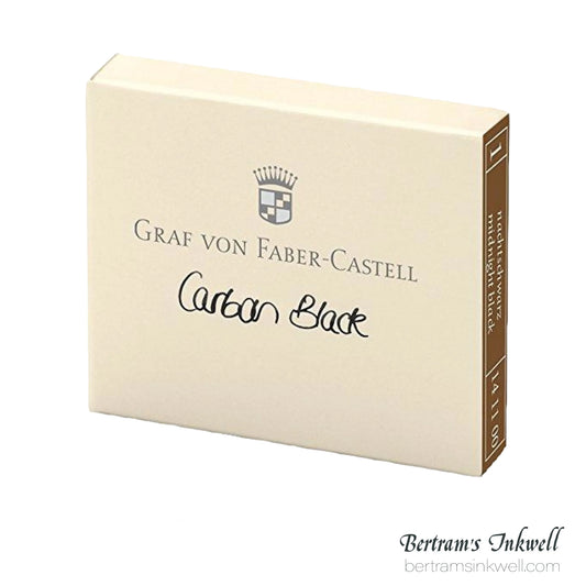 Graf von Faber-Castell Carbon Black Ink Cartridges (6 per box)