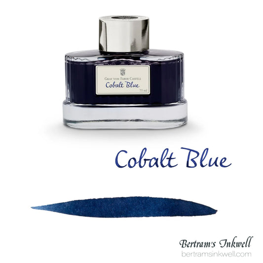 Graf von Faber-Castell Cobalt Blue Fountain Pen Ink Bottle 75ml