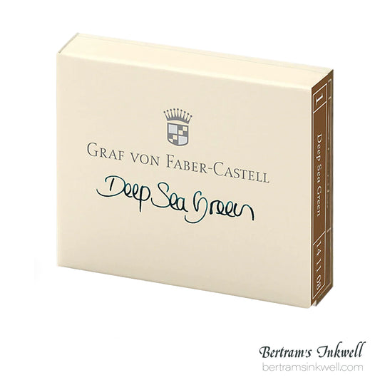 Graf von Faber-Castell Deep Sea Green Ink Cartridges (6 per box)