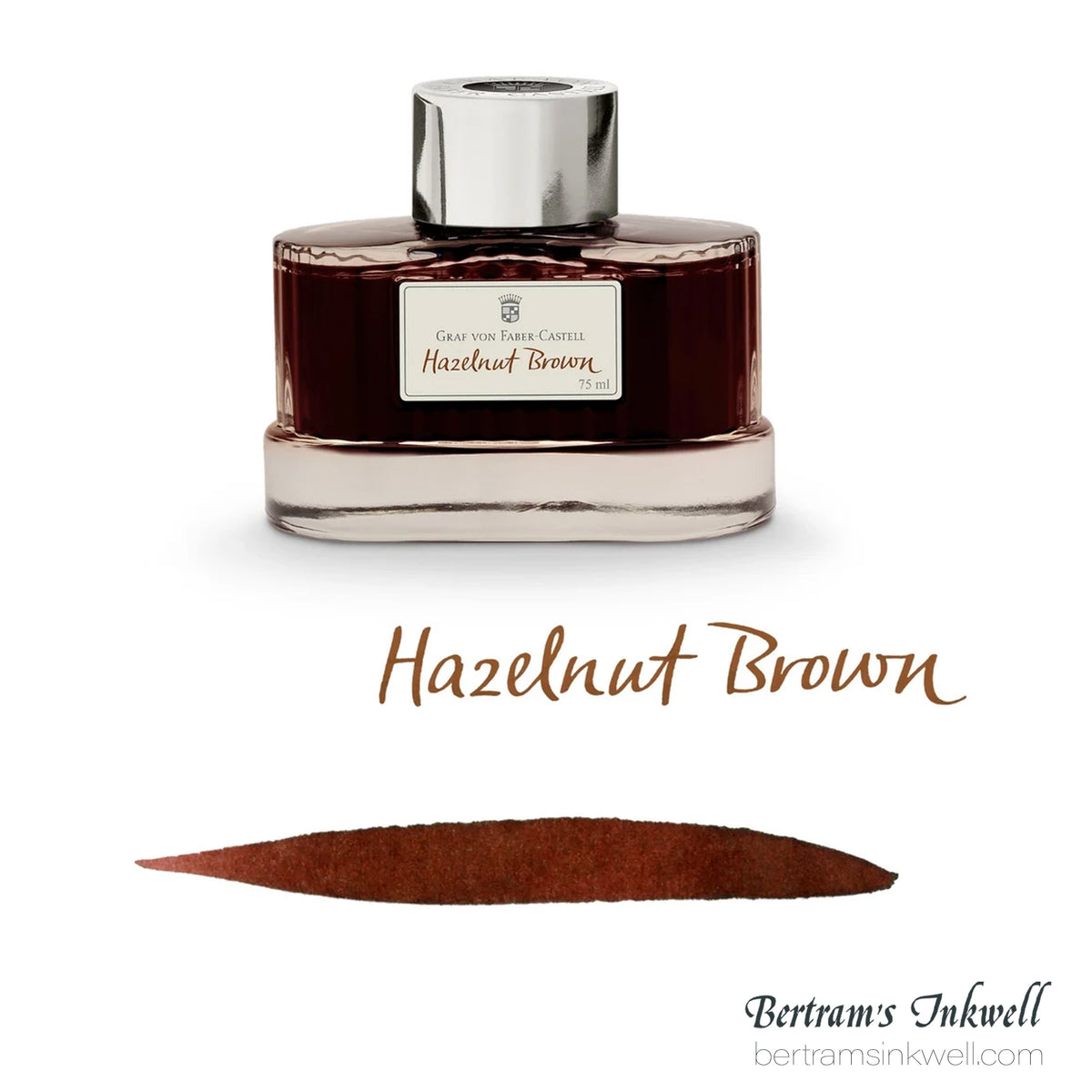 Graf von Faber-Castell Hazelnut Brown Fountain Pen Ink Bottle 75ml