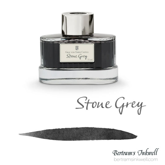 Graf von Faber-Castell Stone Grey Fountain Pen Ink Bottle 75ml