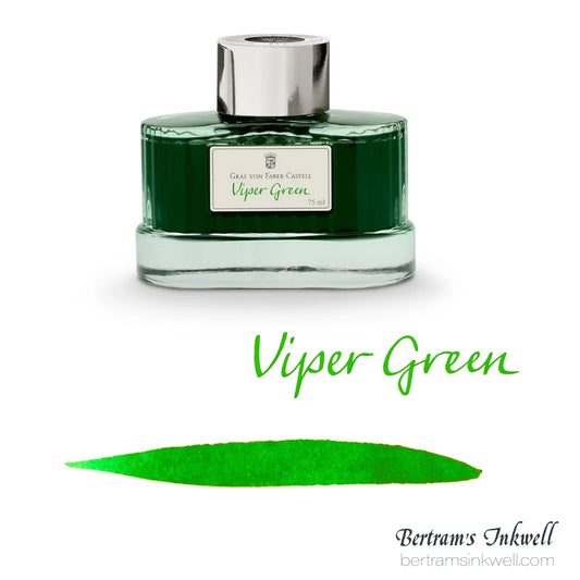 Graf von Faber-Castell Viper Green Fountain Pen Ink Bottle 75ml