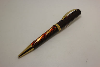 Omas Milord Celluloid Arco Ballpoint With Gold Trim