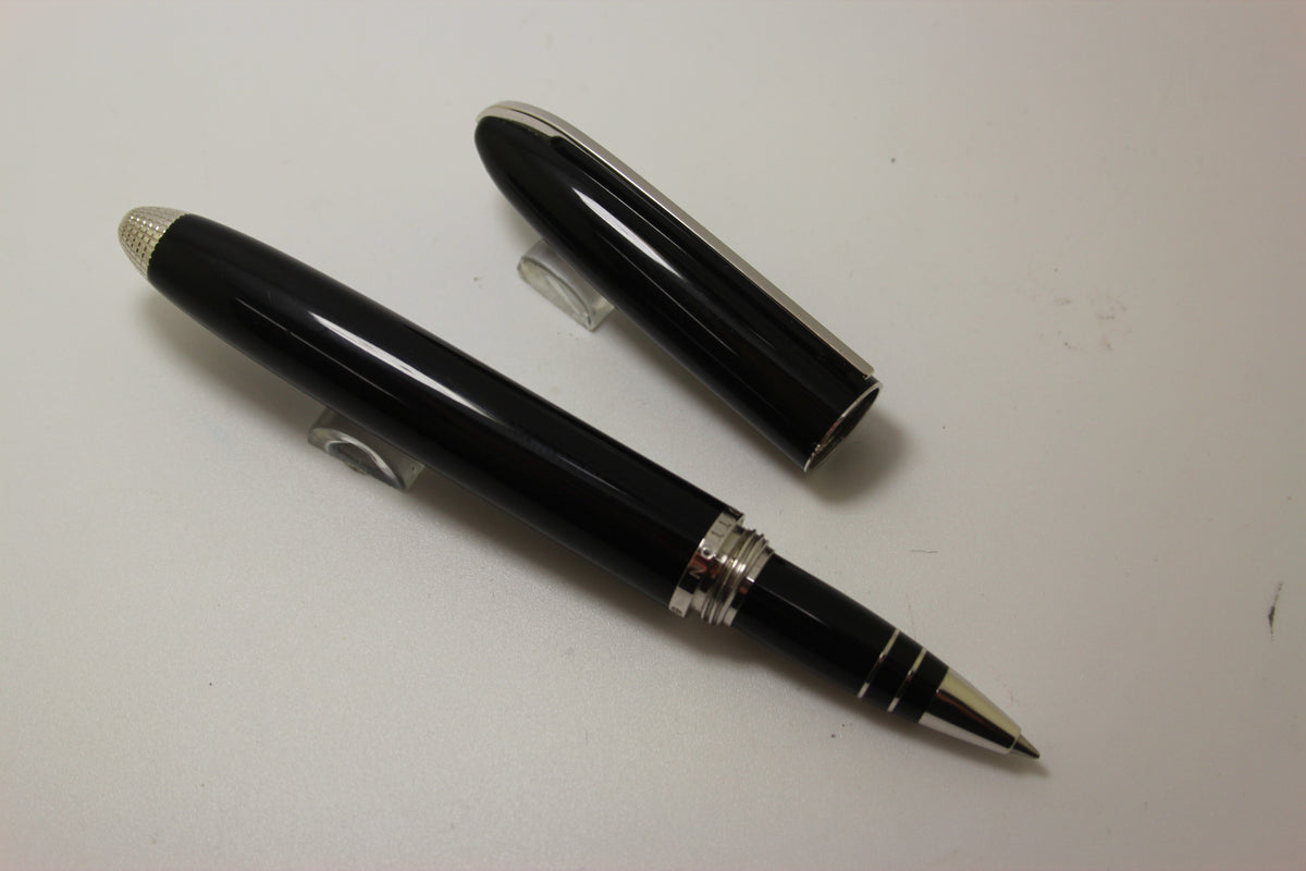 Louis Vuitton Black and Palladium trim Rollerball