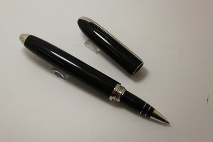 Louis Vuitton Black and Palladium trim Rollerball
