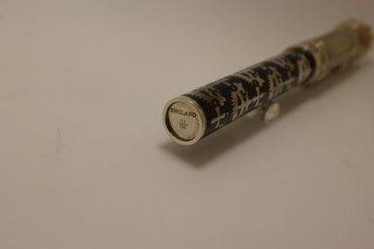 Michel Perchin Gothic Sterling Silver & Black Enamel limited edition Fountain Pen