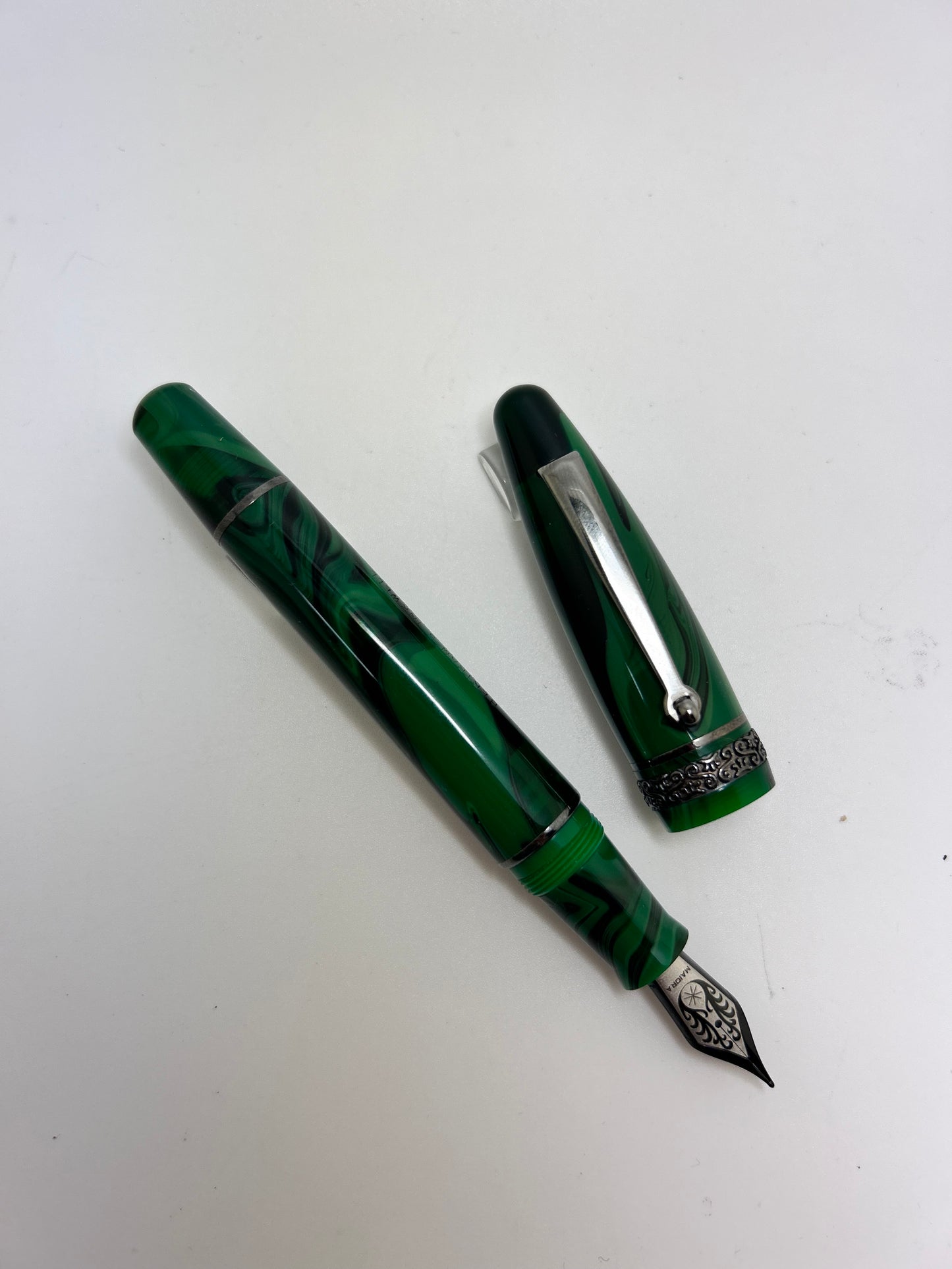 Maiora Ultra Ogiva Golden Age 2.0 Bertram's Inkwell 40th Anniversary Micro Batch Gunmetal Fountain Pen
