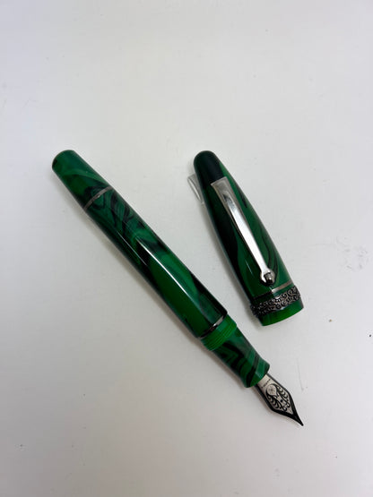 Maiora Ultra Ogiva Golden Age 2.0 Bertram's Inkwell 40th Anniversary Micro Batch Gunmetal Fountain Pen