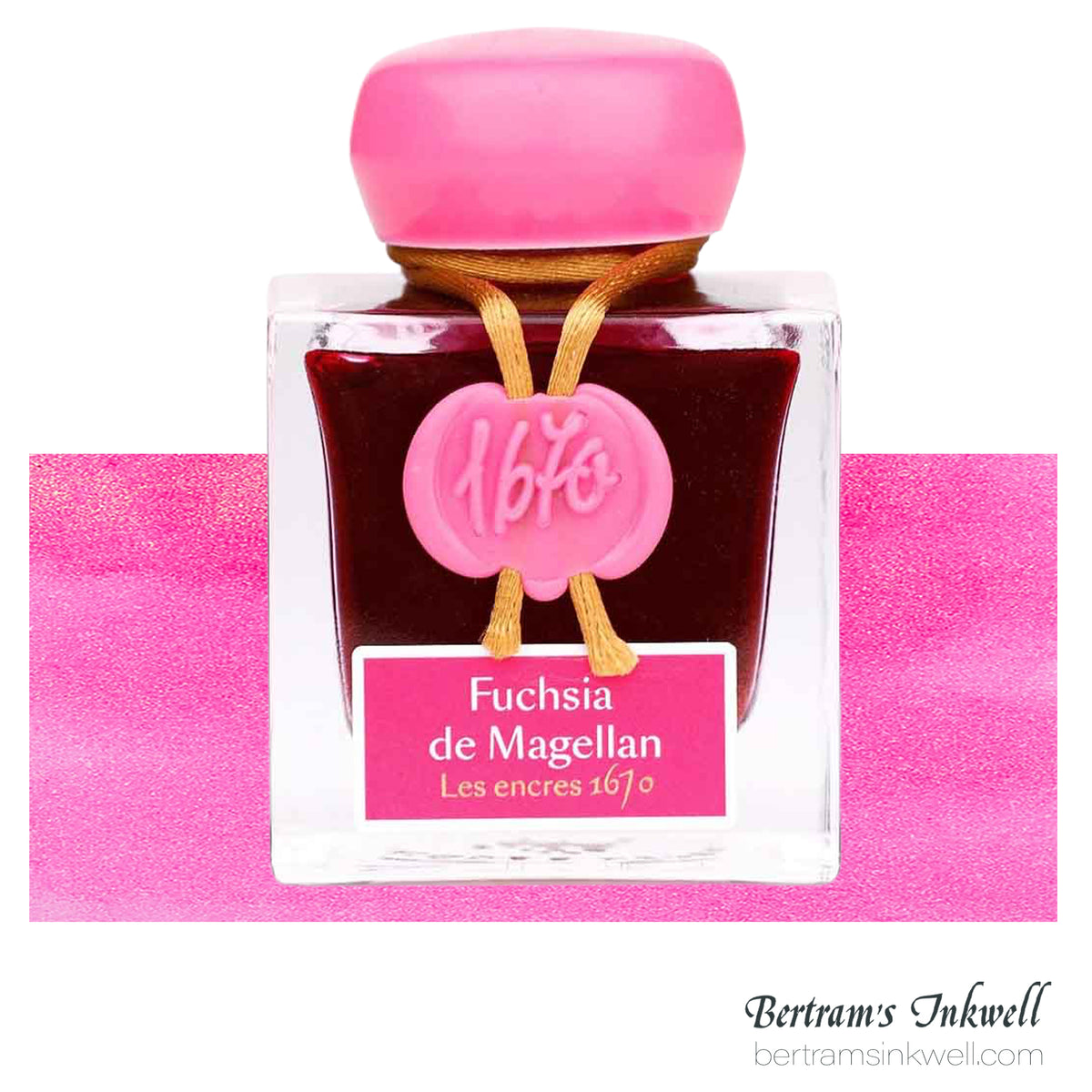 J. Herbin 1670 Fuchsia de Magellan Fountain Pen Ink Bottle 50ml