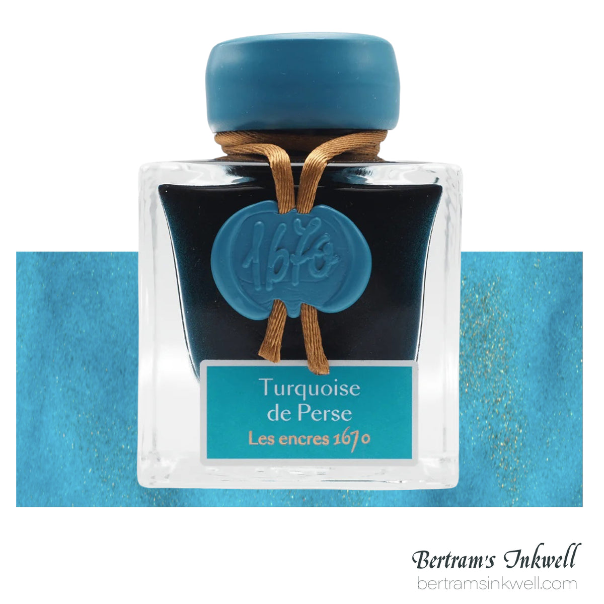 J. Herbin 1670 Turquoise De Perse Fountain Pen Ink Bottle 50ml