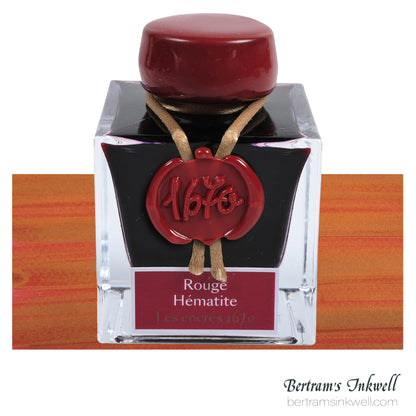 Jacques Herbin 1670 Rouge Hématite Fountain Pen Ink Bottle 50ml