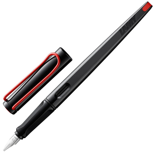 Lamy Joy AL Shiny Black with Red Clip Calligraphy Fountain Pen
