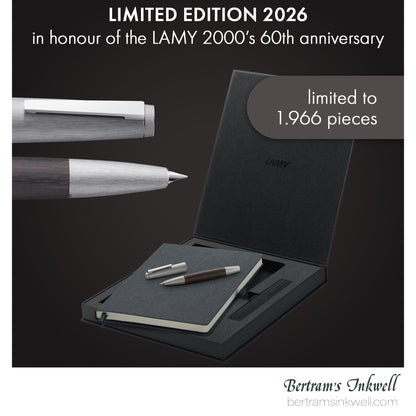 LAMY 2000 Bog Oak Fountain Pen and Book Set - Limited Edition