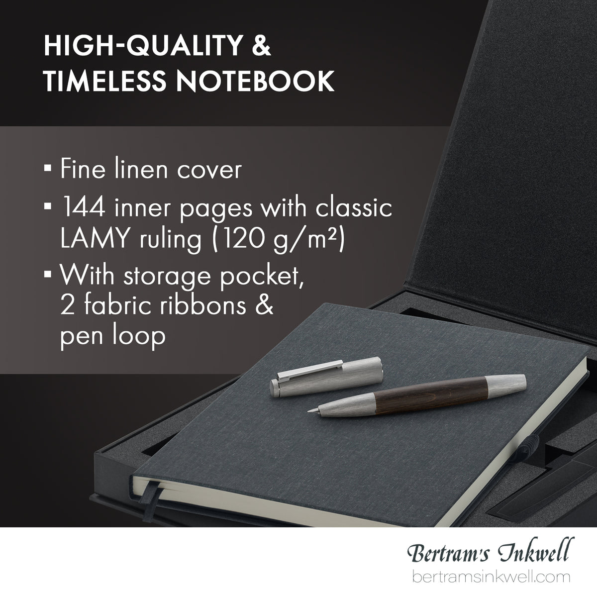 LAMY 2000 Bog Oak Fountain Pen and Book Set - Limited Edition