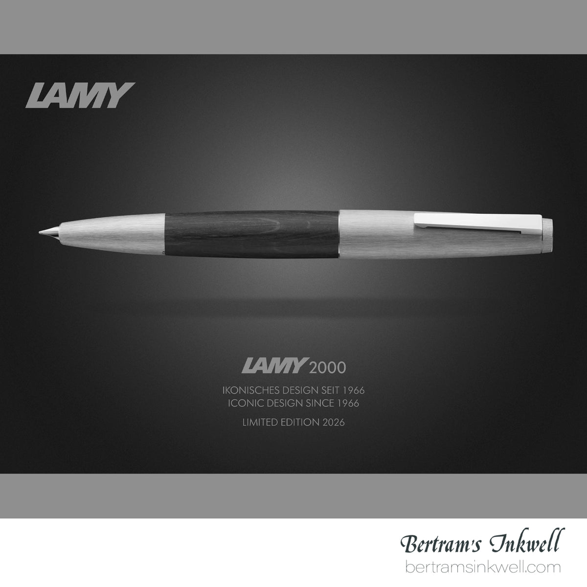 LAMY 2000 Bog Oak Fountain Pen and Book Set - Limited Edition