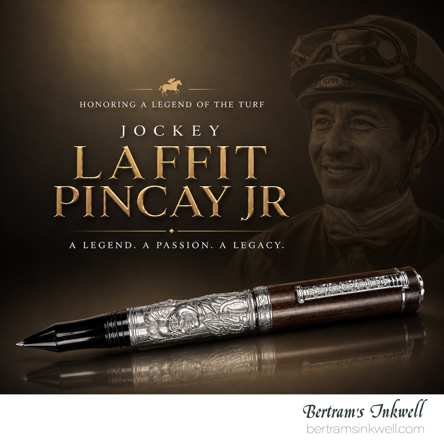 Laban Laffit Pincay Jr Tribute Sterling Silver Limited Edition Rollerball