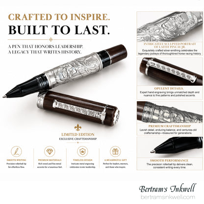Laban Laffit Pincay Jr Tribute Sterling Silver Limited Edition Rollerball