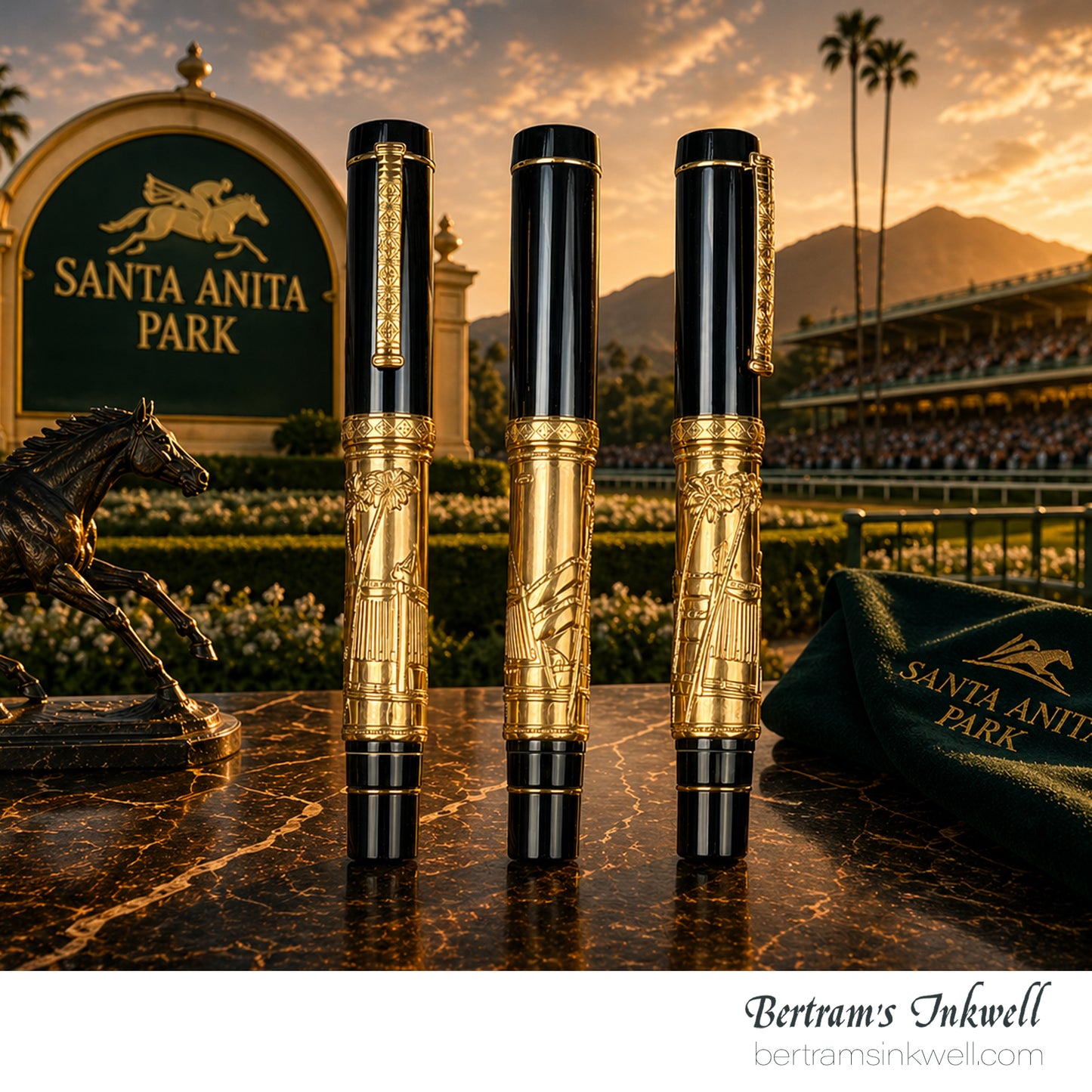 Laban Santa Anita Park Tribute Vermeil Limited Edition Fountain Pen