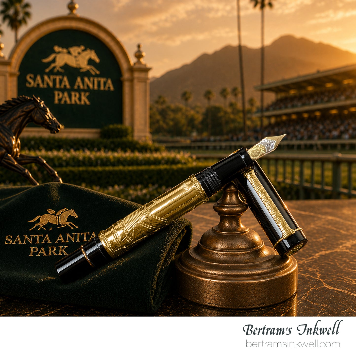 Laban Santa Anita Park Tribute Vermeil Limited Edition Fountain Pen