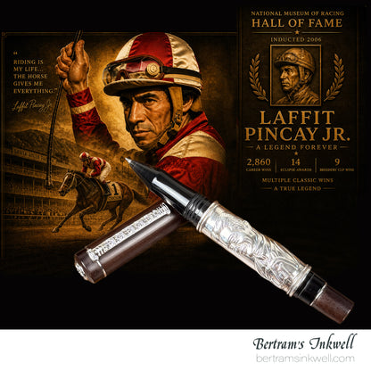 Laban Laffit Pincay Jr Tribute Sterling Silver Limited Edition Rollerball