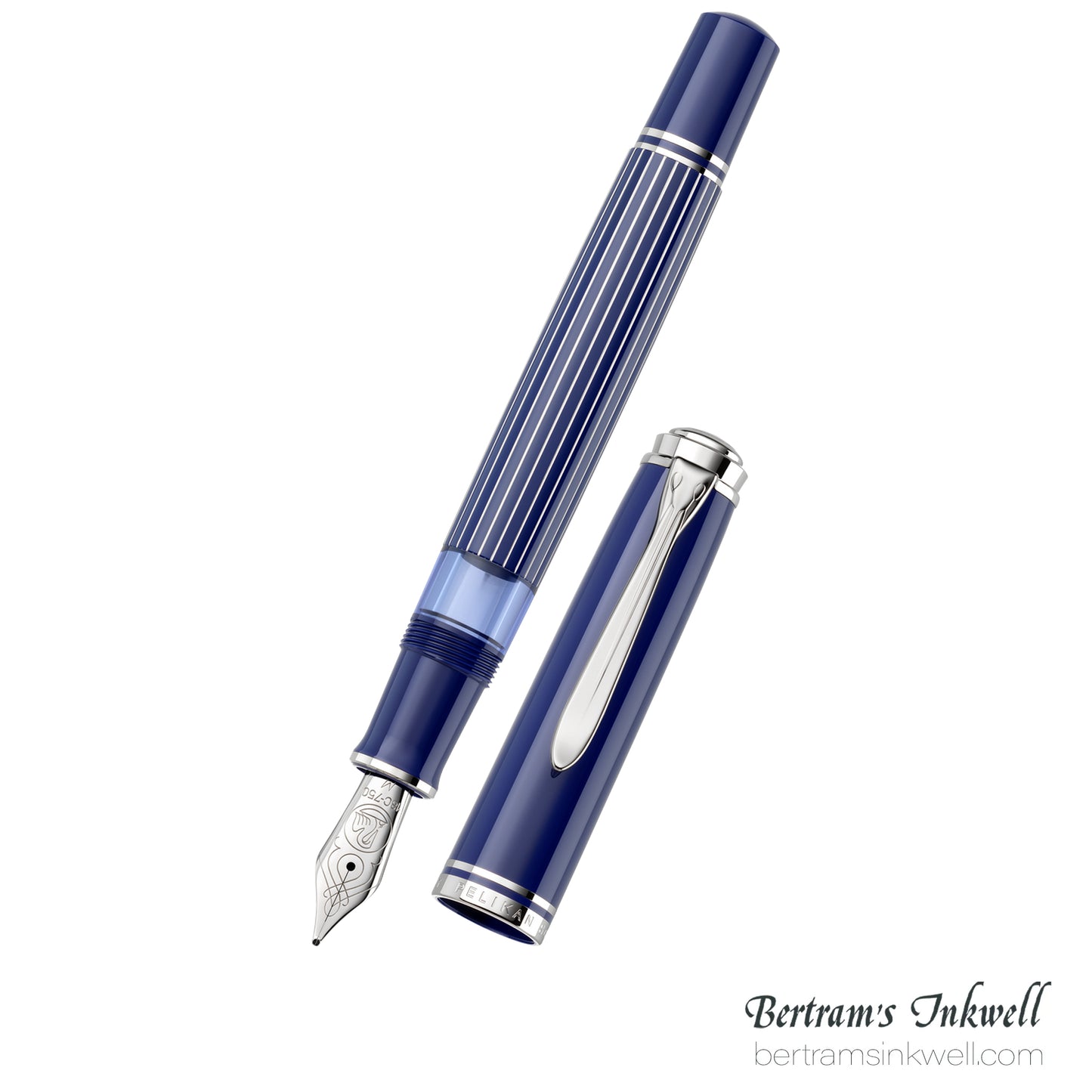 Pelikan Souverän M815 Metal Striped Blue Special Edition Fountain Pen