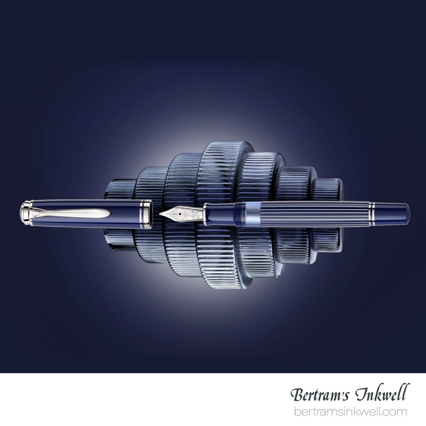 Pelikan Souverän M815 Metal Striped Blue Special Edition Fountain Pen