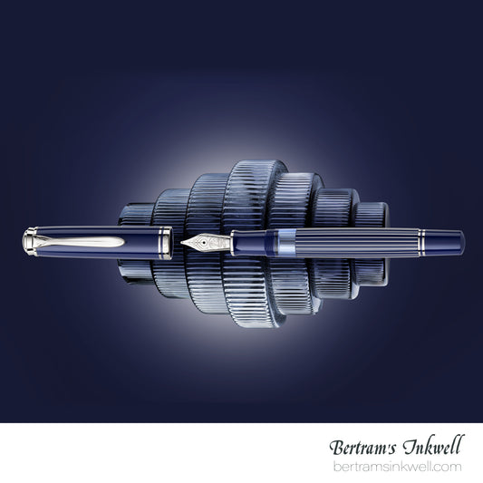 Pelikan Souverän M815 Metal Striped Blue Special Edition Fountain Pen - PRE-ORDER NOW