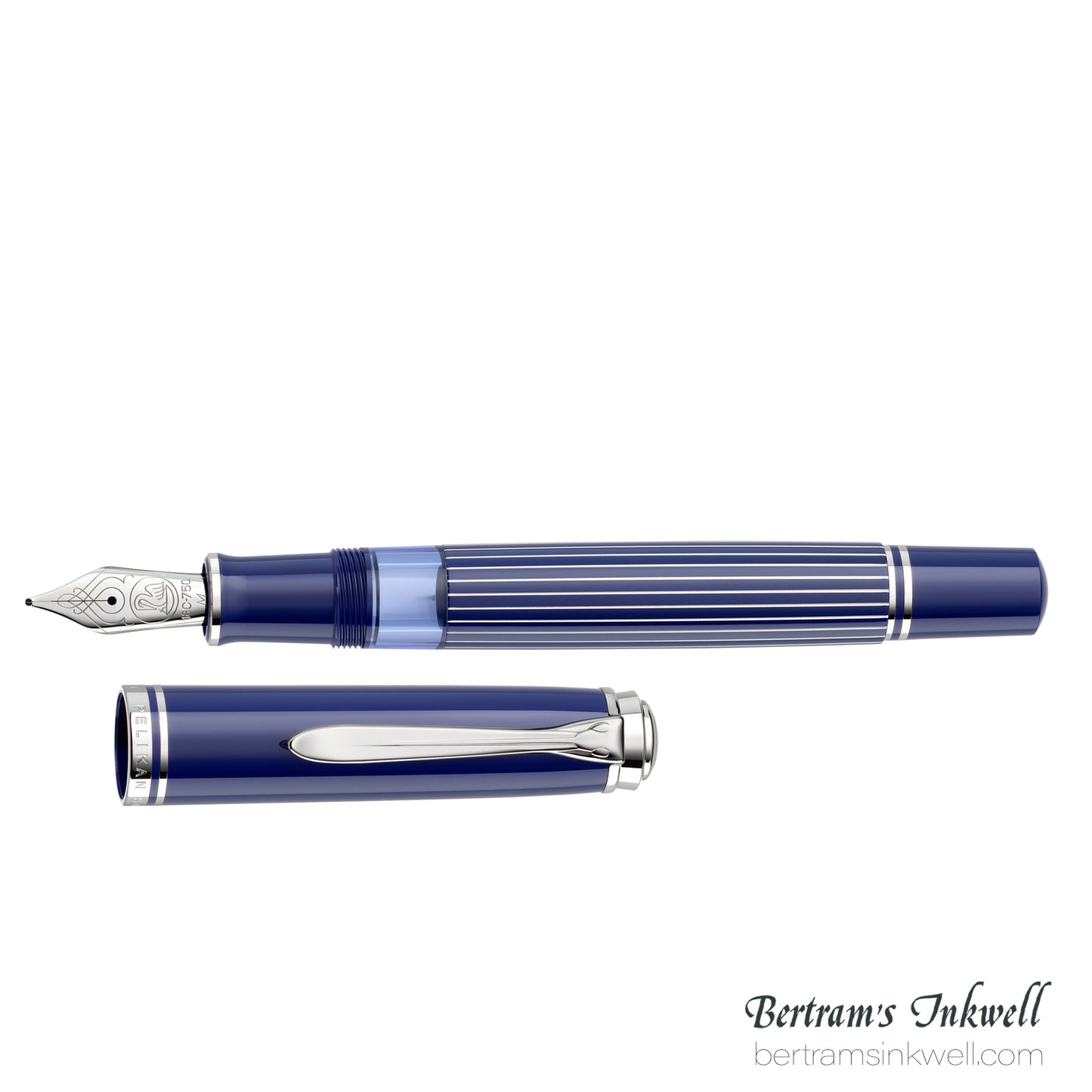 Pelikan Souverän M815 Metal Striped Blue Special Edition Fountain Pen
