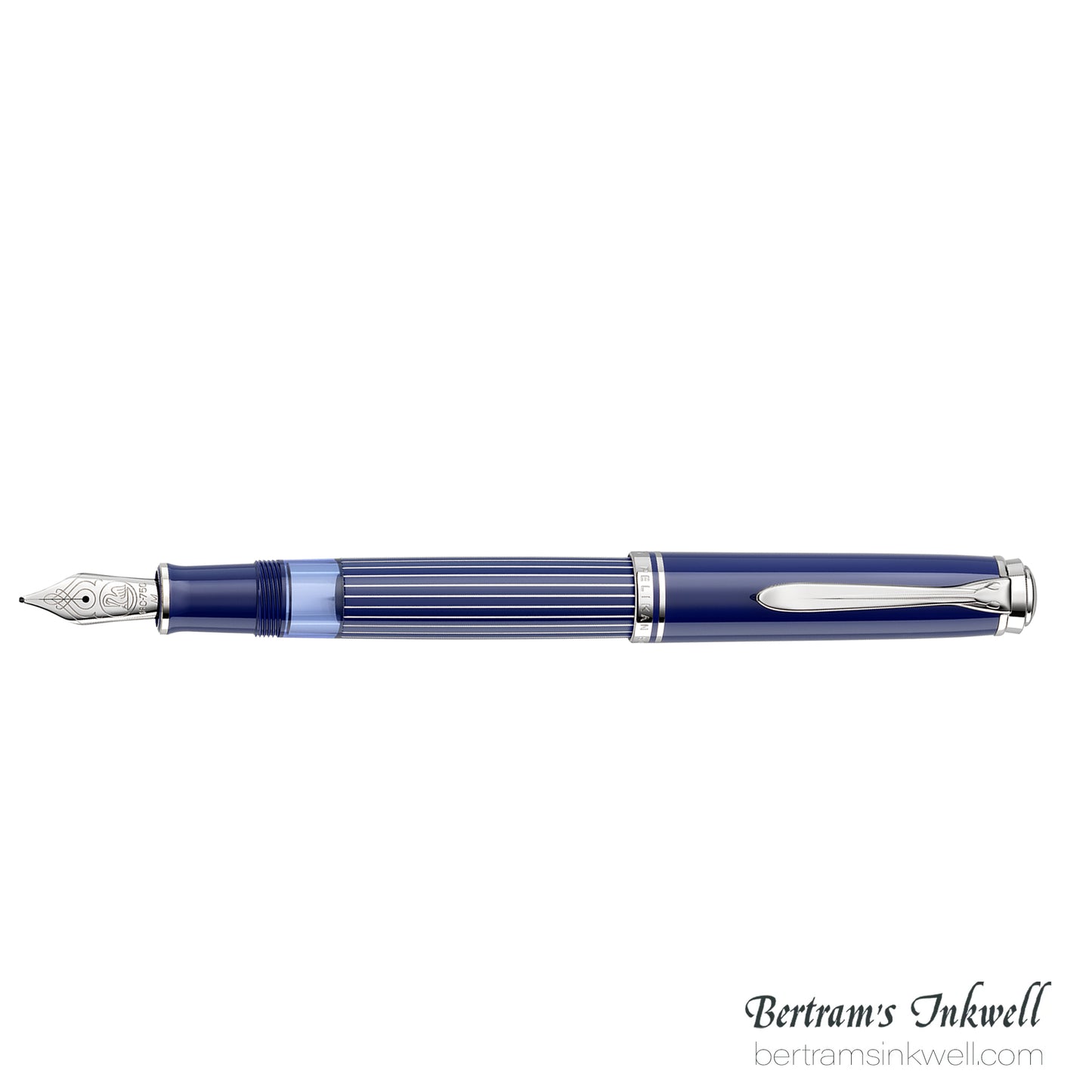 Pelikan Souverän M815 Metal Striped Blue Special Edition Fountain Pen
