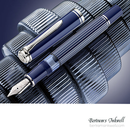 Pelikan Souverän M815 Metal Striped Blue Special Edition Fountain Pen