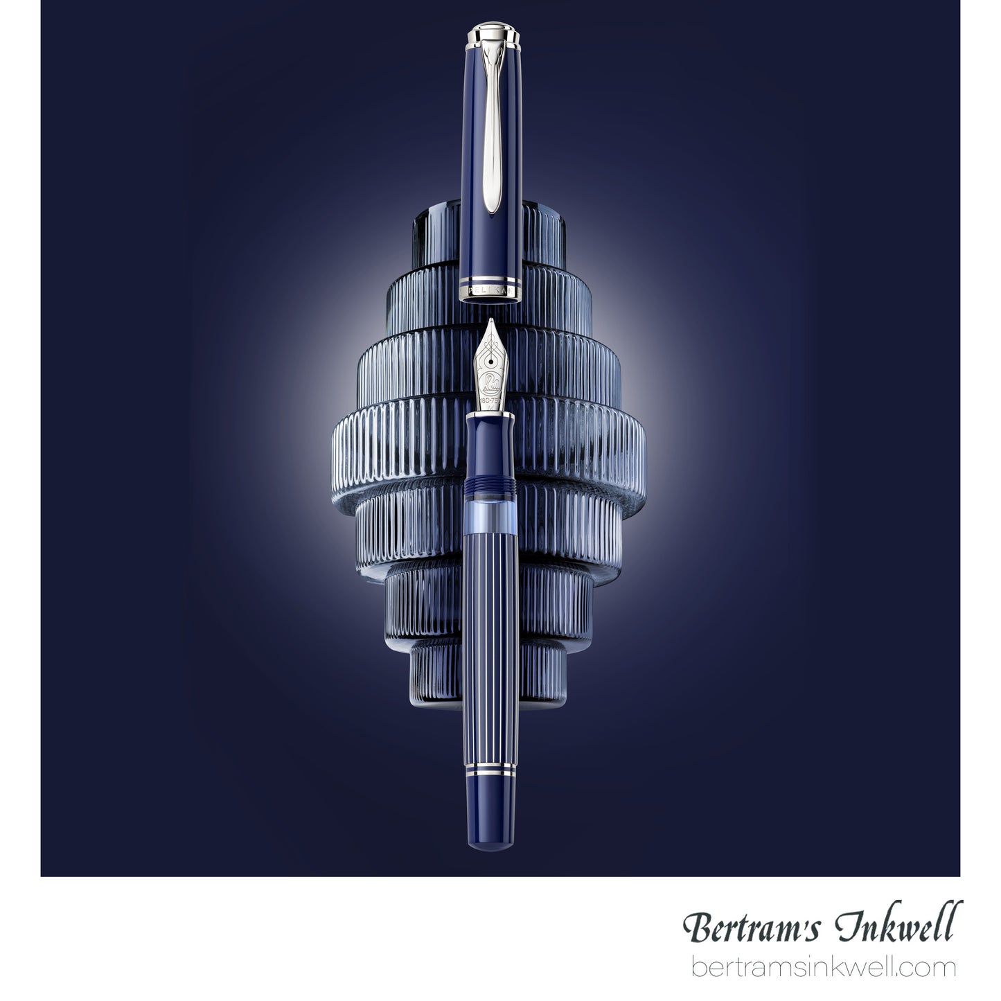 Pelikan Souverän M815 Metal Striped Blue Special Edition Fountain Pen