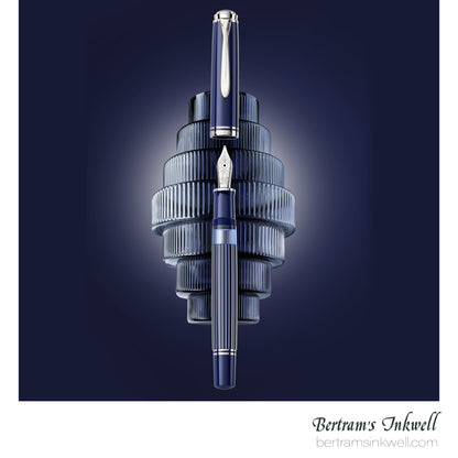 Pelikan Souverän M815 Metal Striped Blue Special Edition Fountain Pen