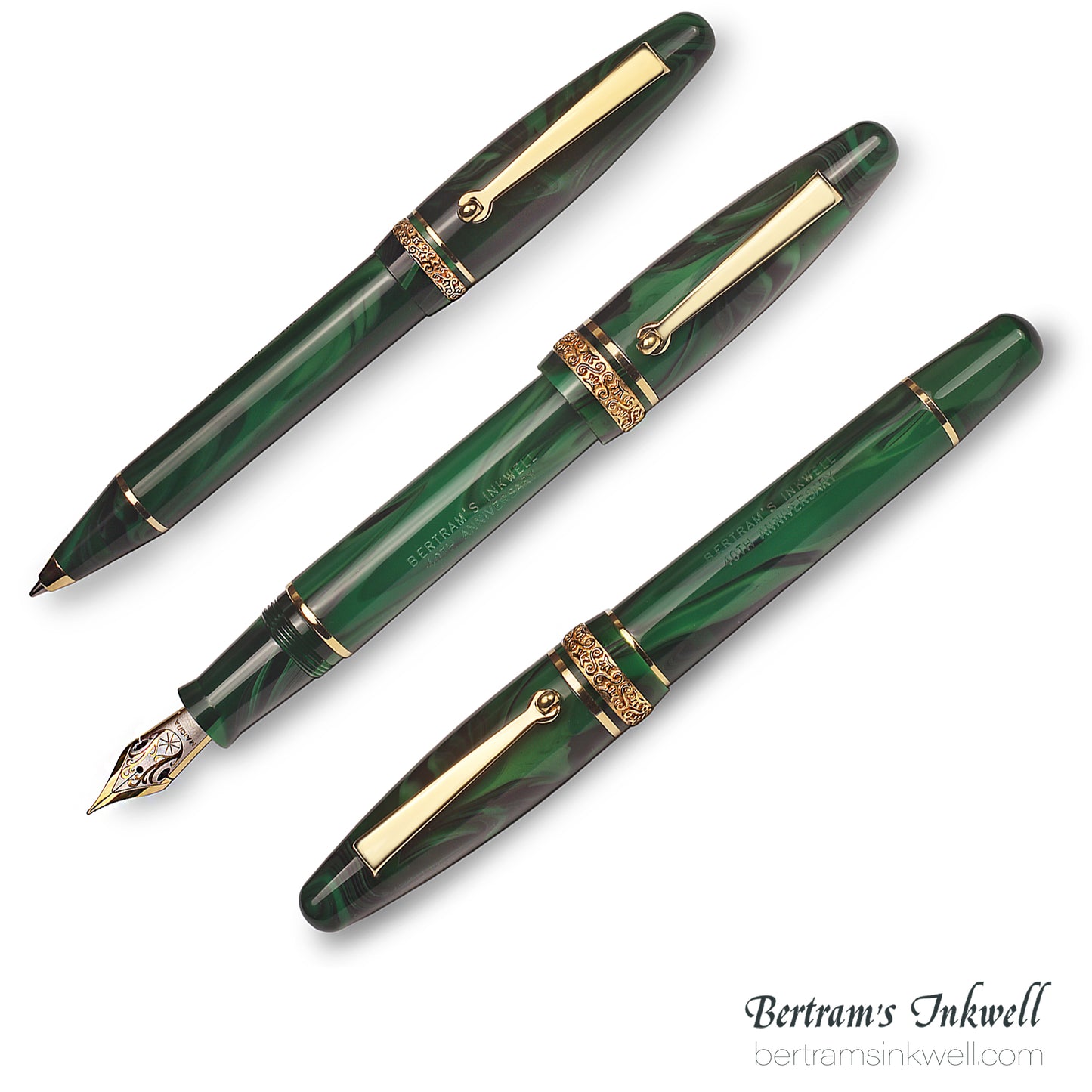Maiora Ultra Ogiva Golden Age 2.0 Bertram's Inkwell 40th Anniversary Ballpoint Pen